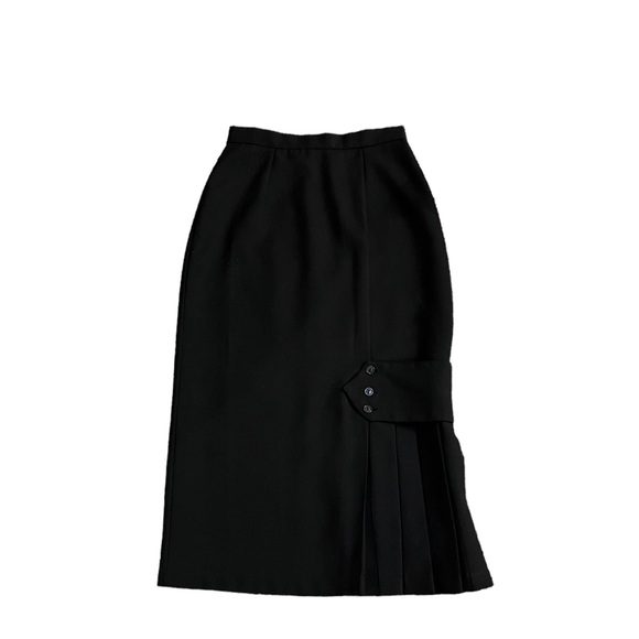Vintage Black Pencil Skirt - Picture 4 of 8